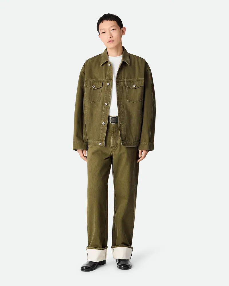 Bottega Veneta Bunte Jeans Mit Umschlag Caper