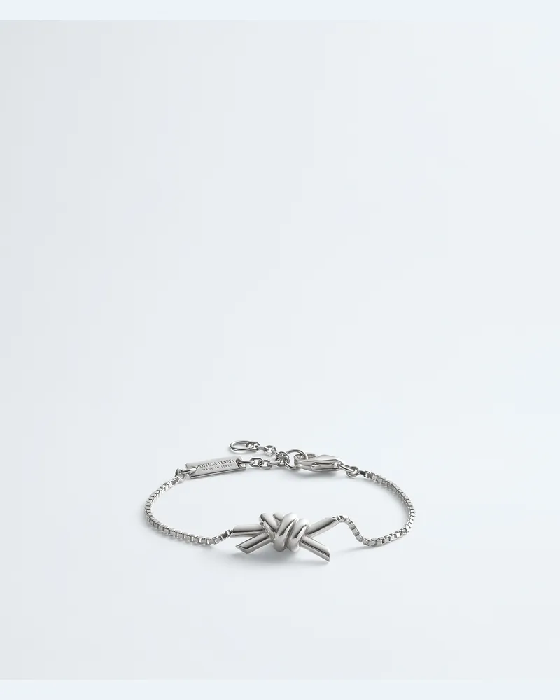 Bottega Veneta Knot Armband - Grau & Silberfarben - Damen 100 % Sterlingsilber Grau