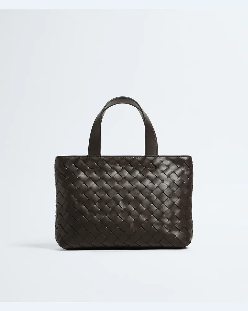 Bottega Veneta Mini Intrecciato Tote mit Zip-Braun - Herren Braun