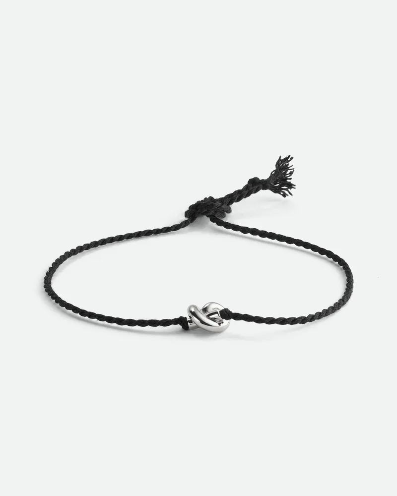 Bottega Veneta Freundschaftsarmband-Schwarz - Unisex Schwarz