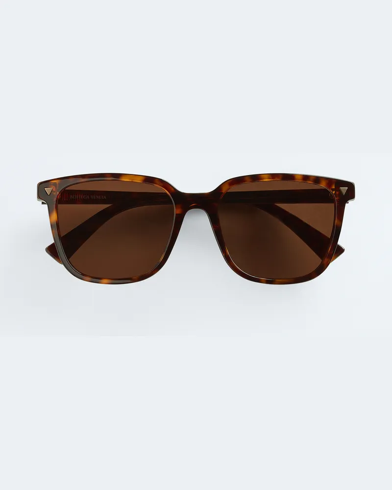 Bottega Veneta Soft Eckige Sonnenbrille Aus Recyceltem Azetat - Braun - Unisex - 100% Acetat Braun