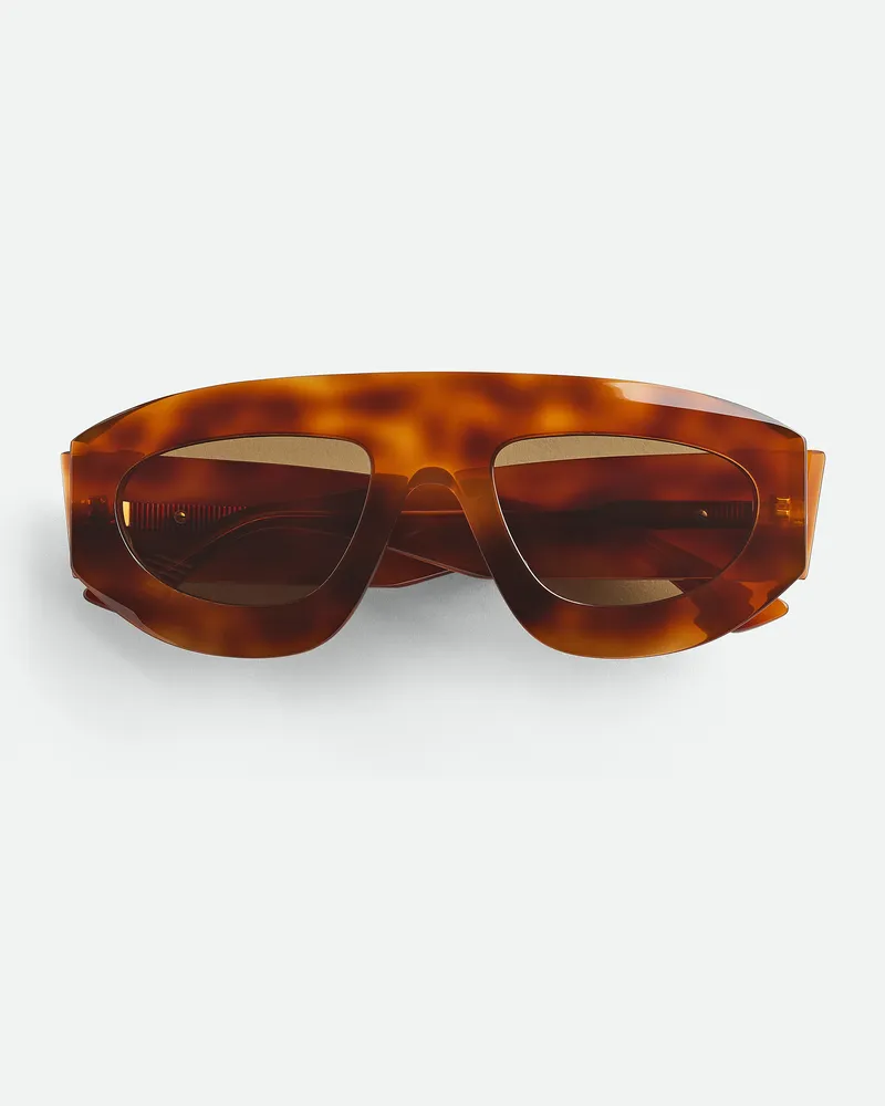 Bottega Veneta Ultrathin Shield Sonnenbrille - Braun - Unisex Braun