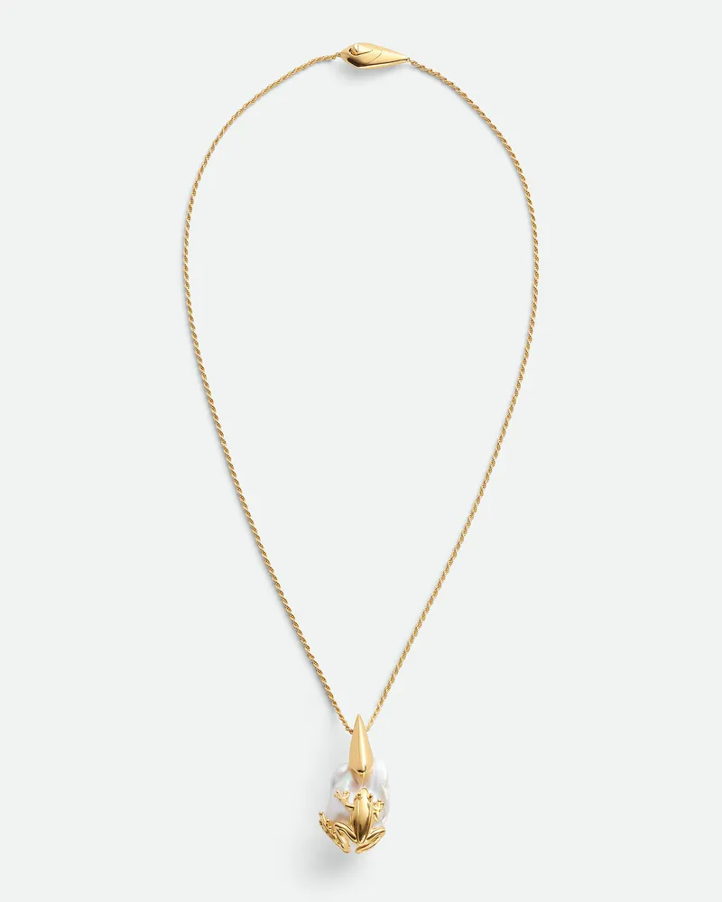 Bottega Veneta Rana Pearl Halskette White