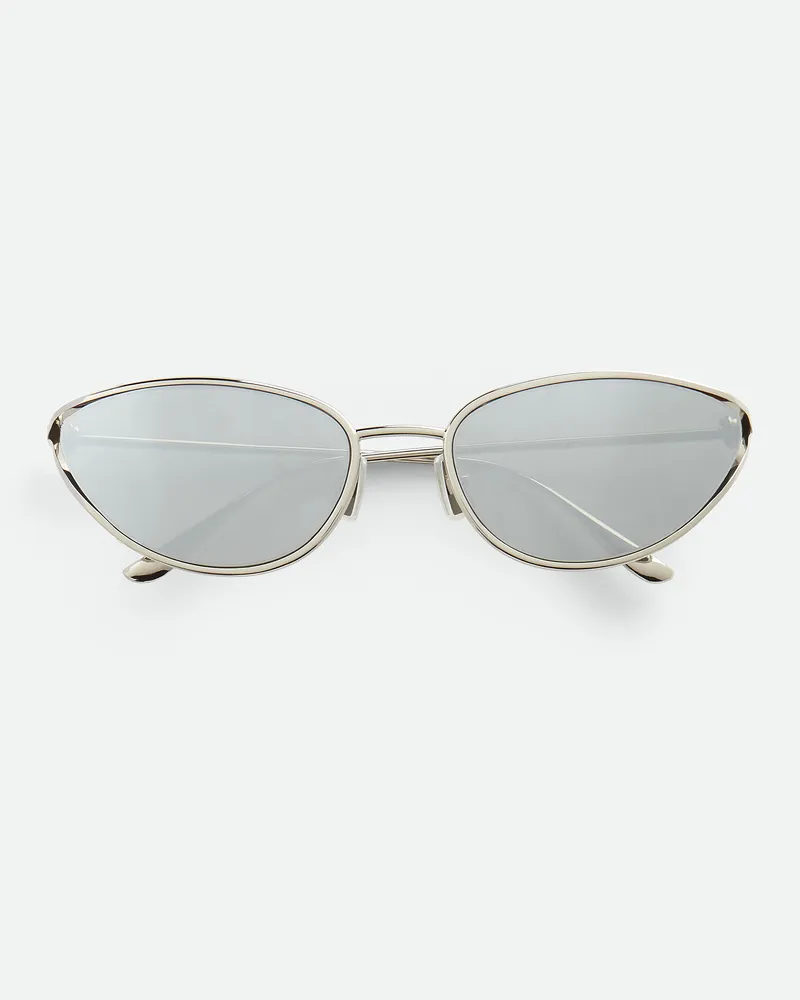 Bottega Veneta Knot Sonnenbrille In Cat-eye-form - Grau - Unisex Grau