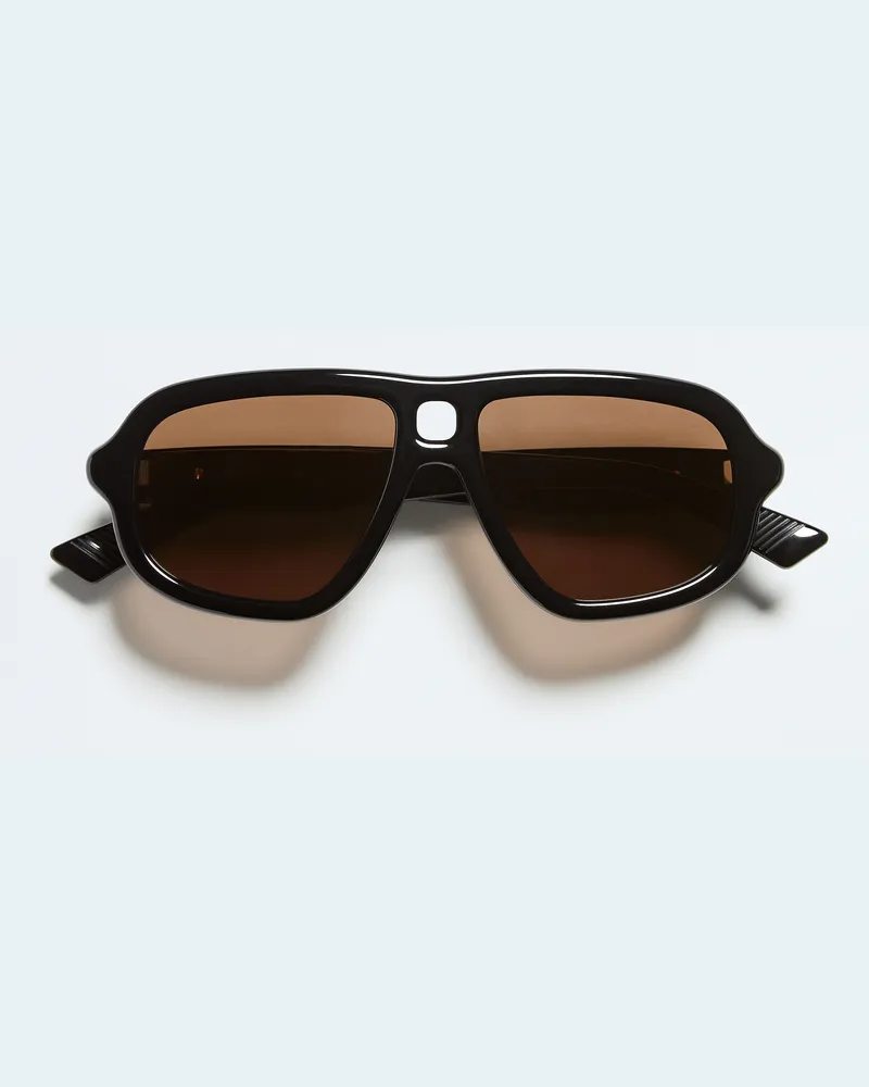 Bottega Veneta Sophia Ribbon Aviator Sonnenbrille-Schwarz - Unisex Schwarz