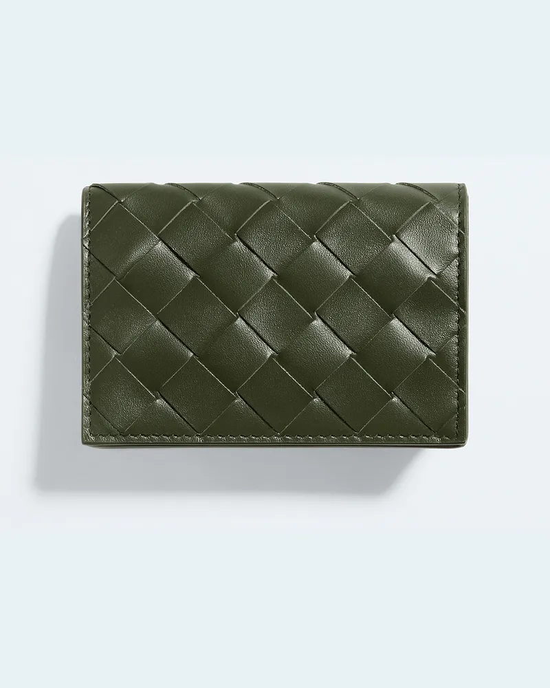 Bottega Veneta Intrecciato Visitenkartenetui-Grün - Herren Grün