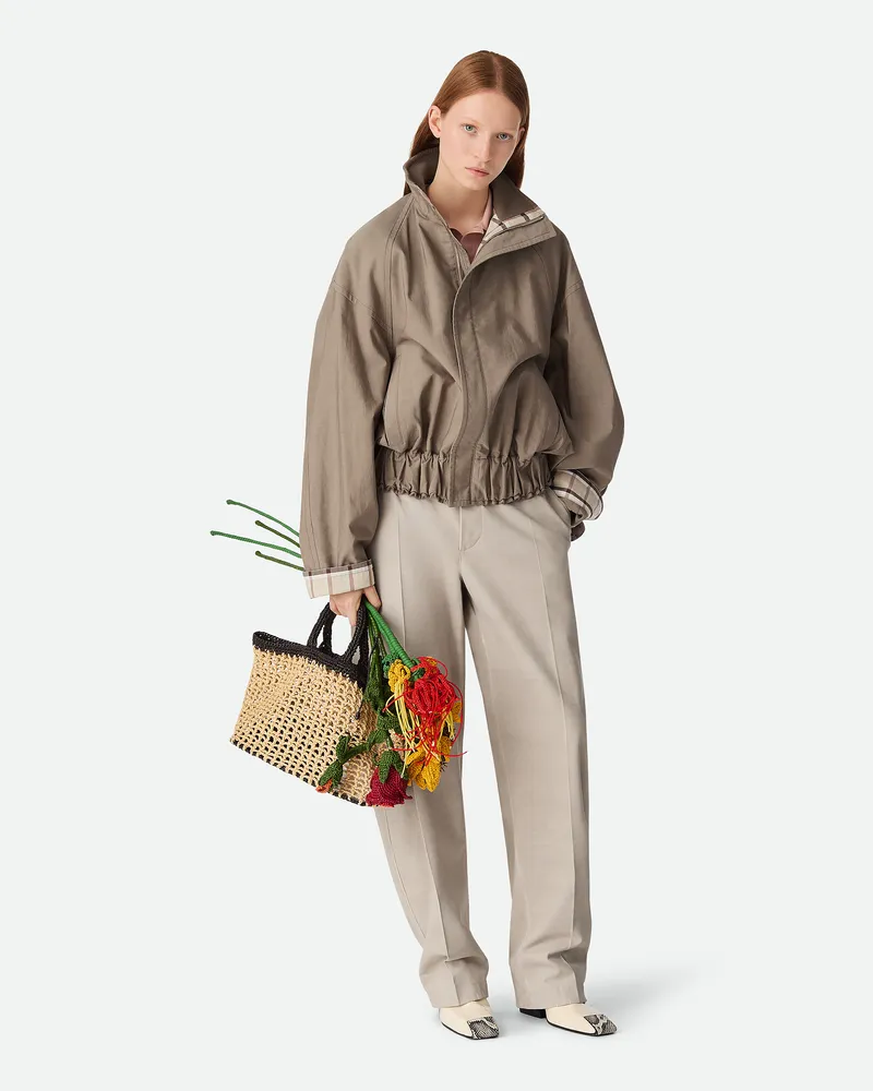 Bottega Veneta Blouson Aus Baumwolltwill Dark