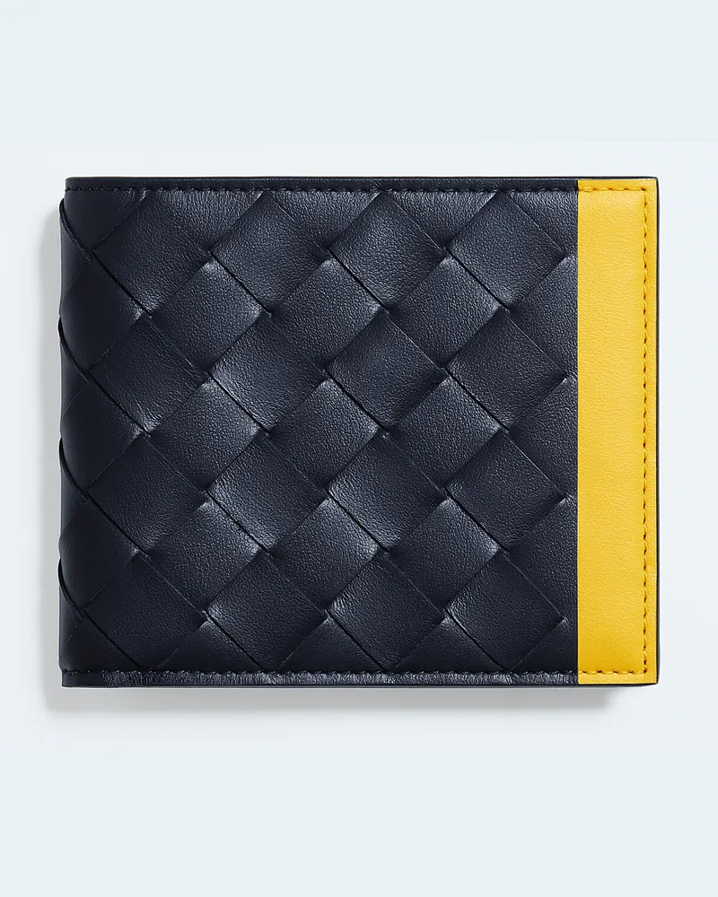 Bottega Veneta Intrecciato Bi-Fold Portemonnaie-Blau - Herren Blau