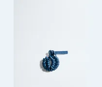 Schuh-Charm mit geknoteter Muschel-Blau - Unisex