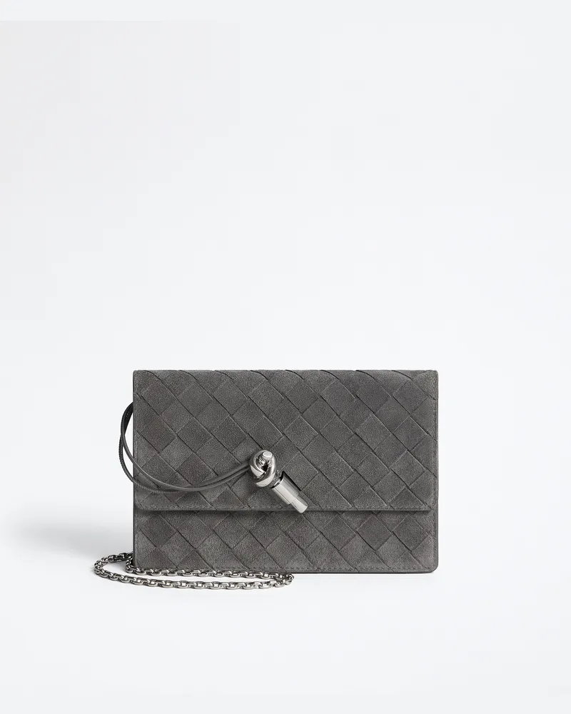Bottega Veneta Andiamo Pouch mit Riemen-Grau - Damen Grau