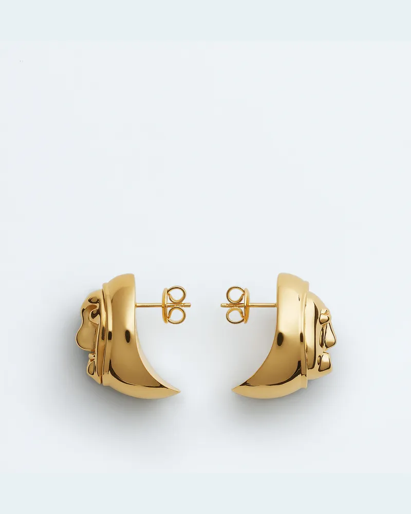 Bottega Veneta Face Ohrringe - Gold - Damen - 100 % Sterlingsilber Gold