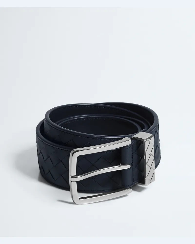 Bottega Veneta Intreccio Loop Gürtel-Blau - Herren Blau