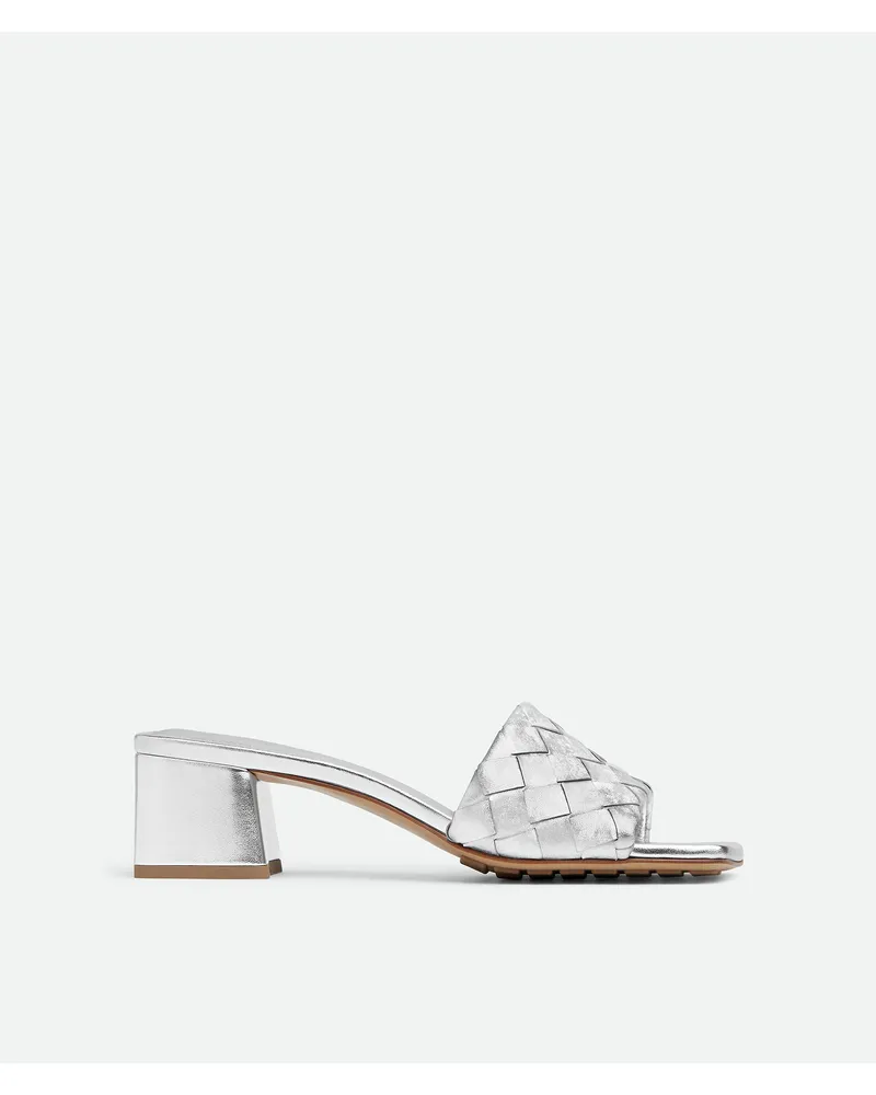 Bottega Veneta Parco Mules - Silber - Damen 100 % Lammleder Silber