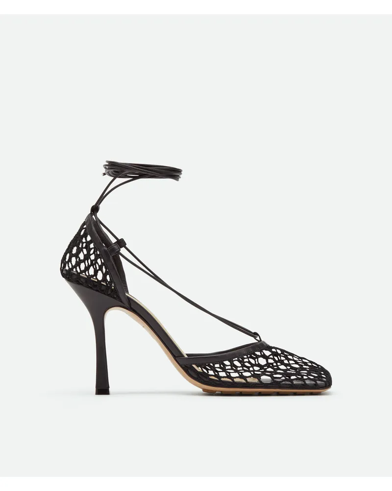 Bottega Veneta Stretch Schnürsandale - Schwarz - Damen 100 % Lammleder Schwarz