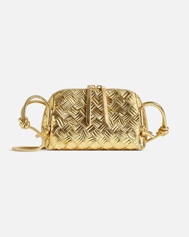 Bottega Veneta Concert Pouch Gold