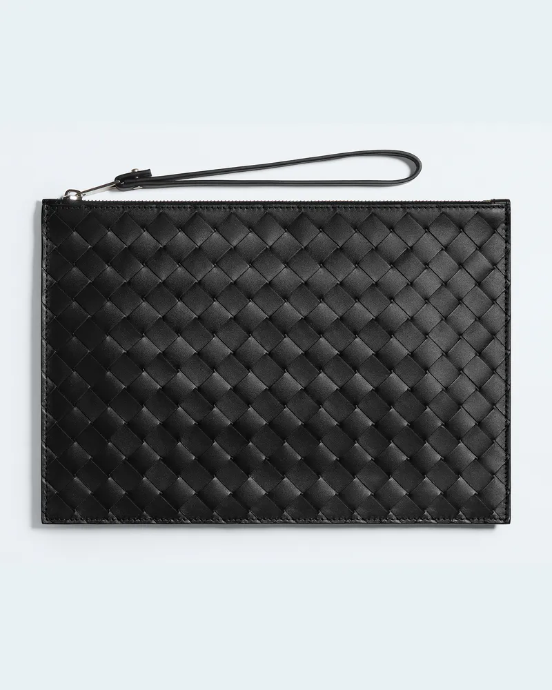Bottega Veneta Pochette - Schwarz - Herren - 100% Kalbsleder Schwarz