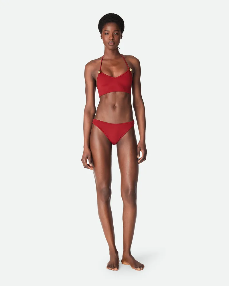 Bottega Veneta Bikini Aus Stretch-nylon Lava