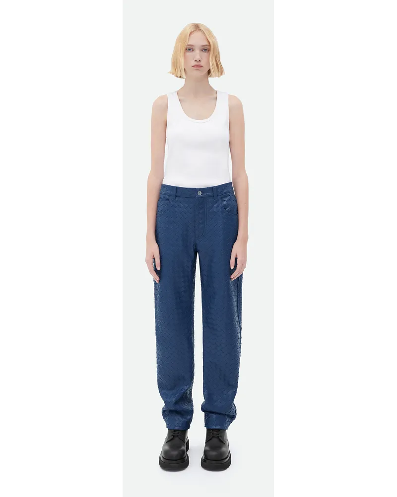 Bottega Veneta Hose Aus Leder Mit Intrecciomotiv Cruise