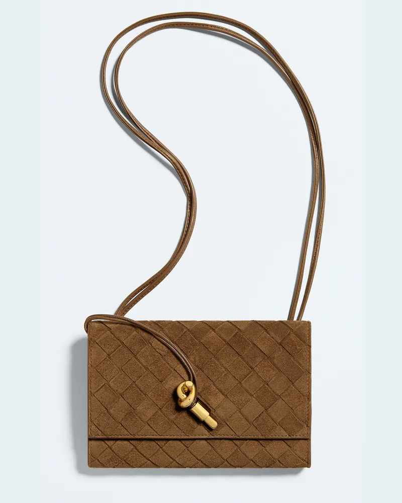 Bottega Veneta Andiamo Pouch mit Riemen-Braun - Damen Braun