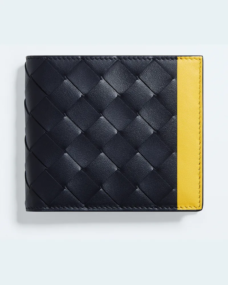 Bottega Veneta Intrecciato Bi-Fold Portemonnaie mit Münzfach-Blau - Herren Blau