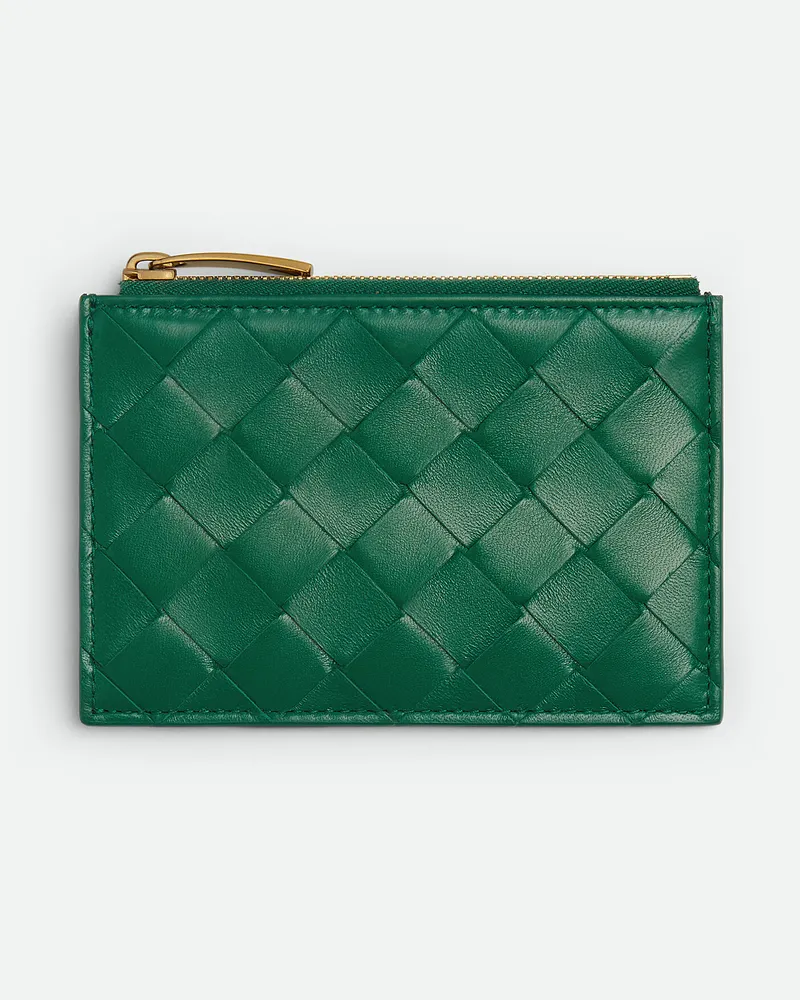 Bottega Veneta Intrecciato Kartenetui Mit Reißverschluss - Grün - Damen Grün
