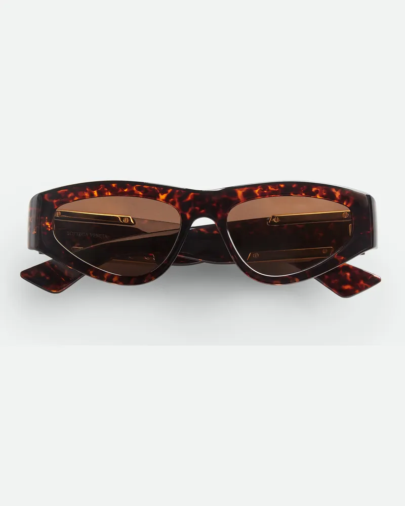 Bottega Veneta Dash Cat-eye Sonnenbrille Havana