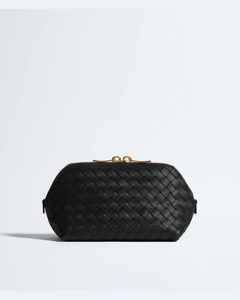 Bottega Veneta Kleine Kosmetiktasche-Schwarz - Unisex Schwarz
