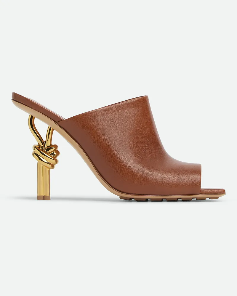 Bottega Veneta Knot Mules - Braun - Damen 100% Lammleder Braun