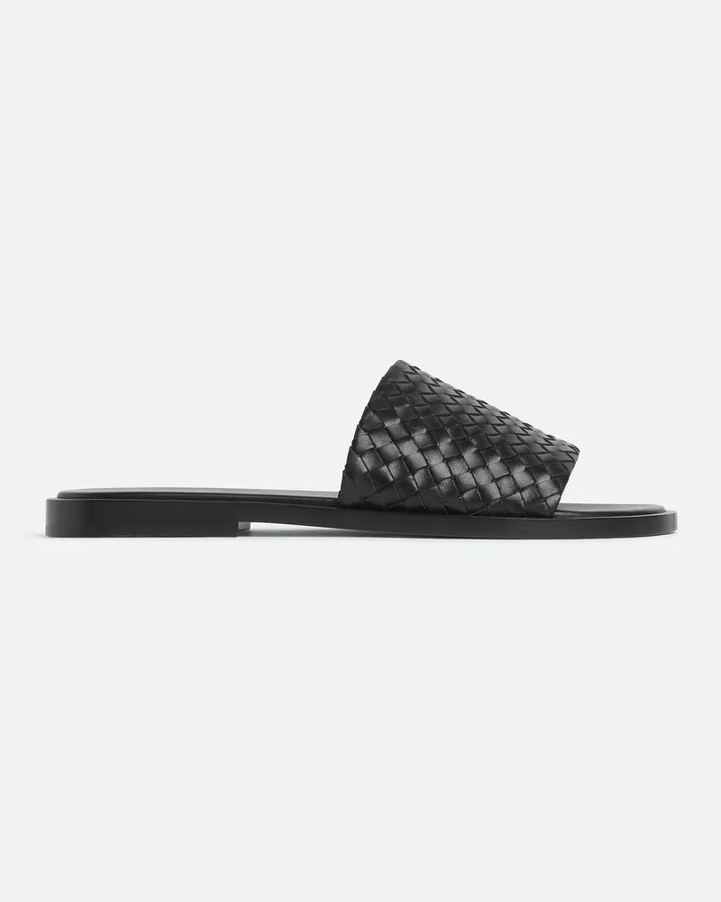 Bottega Veneta Elio Mules - Schwarz - Herren 100% Lammleder Schwarz