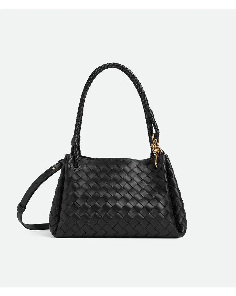 Bottega Veneta Parachute - Schwarz - Damen - 100 % Lammleder Schwarz