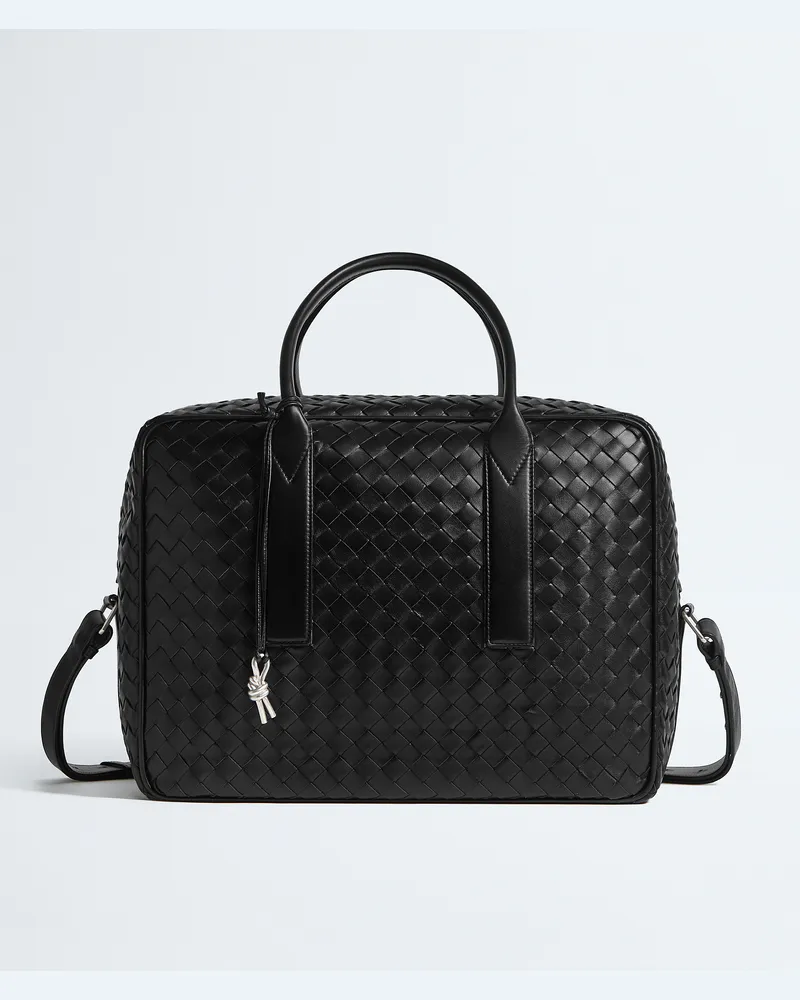 Bottega Veneta Getaway Weekender - Schwarz - Herren - 100 % Kalbsleder Schwarz