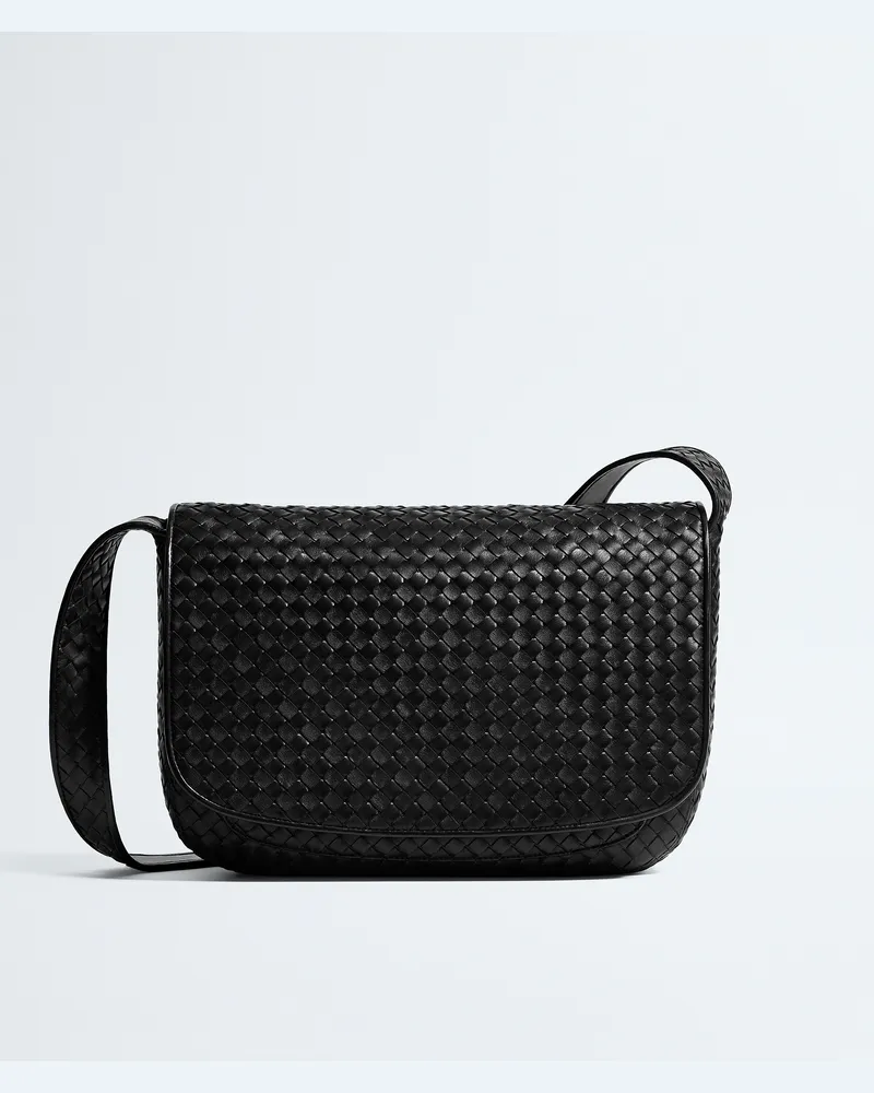 Bottega Veneta Große Veneto Messenger-Schwarz - Herren Schwarz