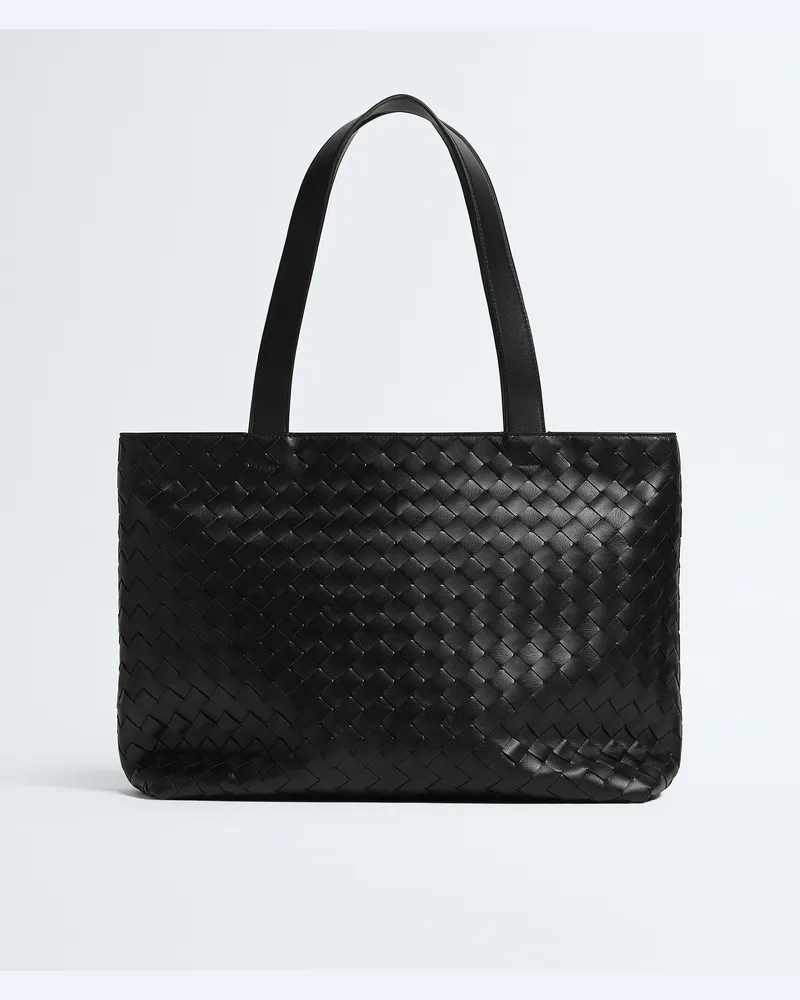 Bottega Veneta Kleine Intrecciato Tote mit Zip-Schwarz - Herren Schwarz