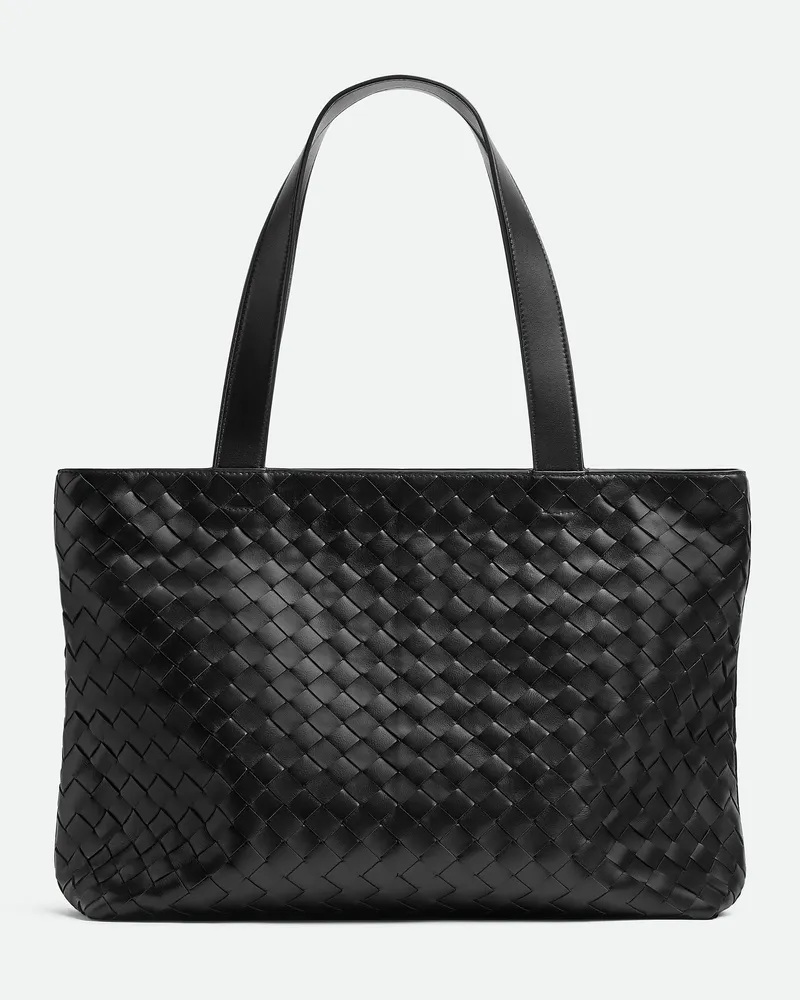Bottega Veneta Kleine Intrecciato Tote Mit Zip - Schwarz - Herren Schwarz