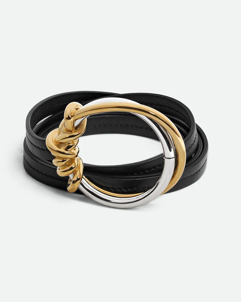 Bottega Veneta Knot Gürtel Mit Ring - Schwarz - Damen 100% Kalbsleder Schwarz