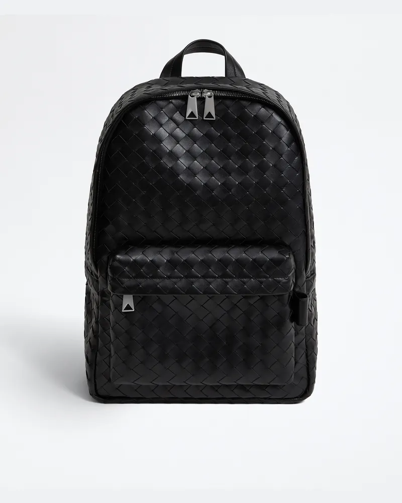 Bottega Veneta Intrecciato Rucksack-Schwarz - Unisex Schwarz