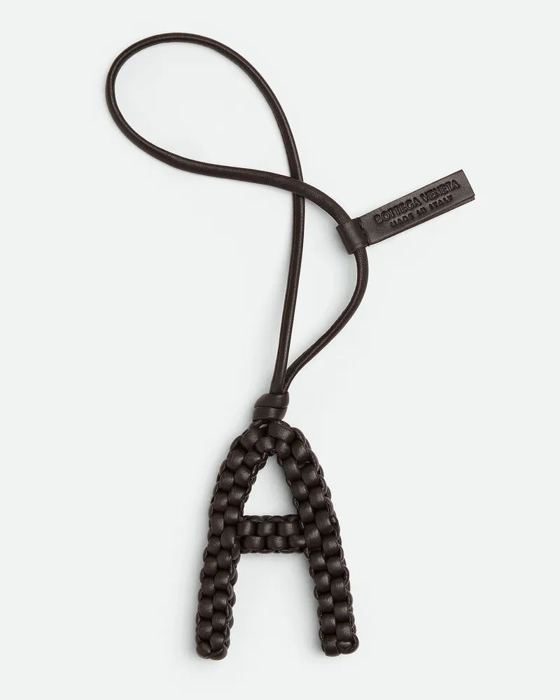 Bottega Veneta Buchstabe A-charm - Braun - Herren - 100 % Lammleder Braun