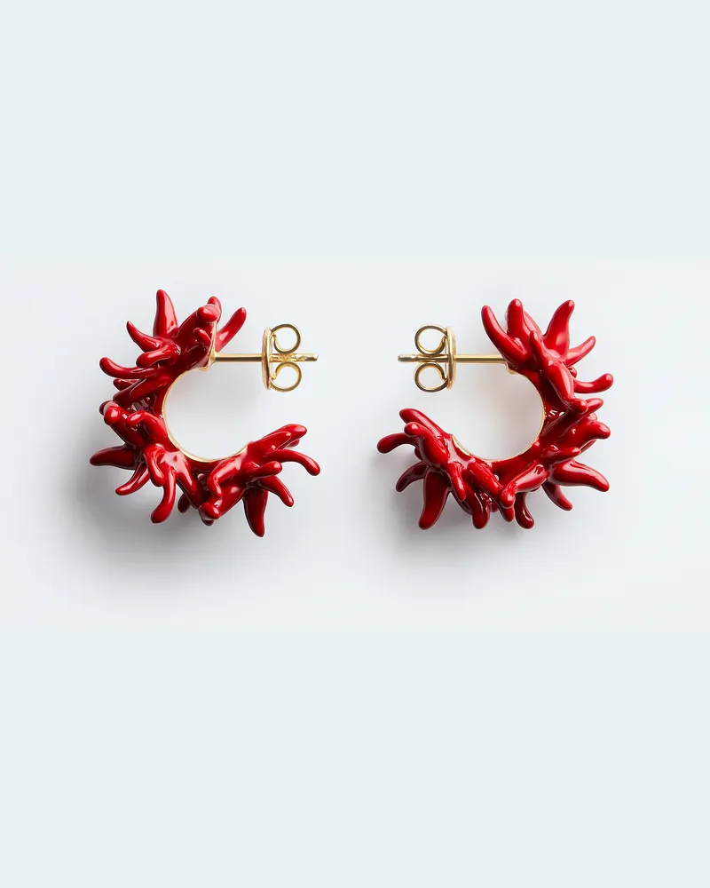 Bottega Veneta Sea Coral Creolen-Rot - Damen Rot
