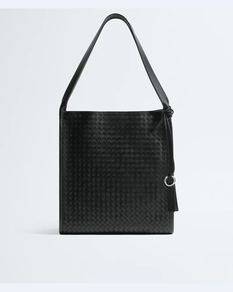 Bottega Veneta Corriere - Schwarz - Herren - 100 % Lammleder Schwarz