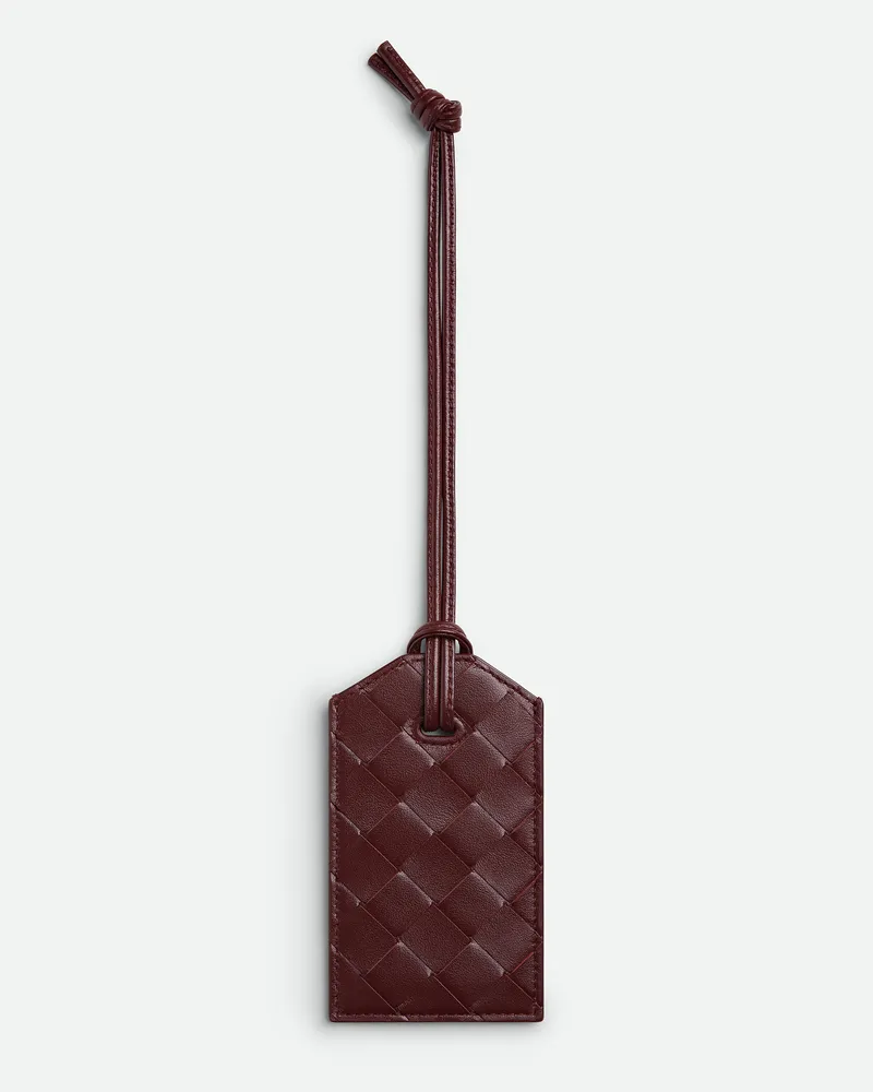 Bottega Veneta Intrecciato Gepäckanhänger Mit Riemen Madder