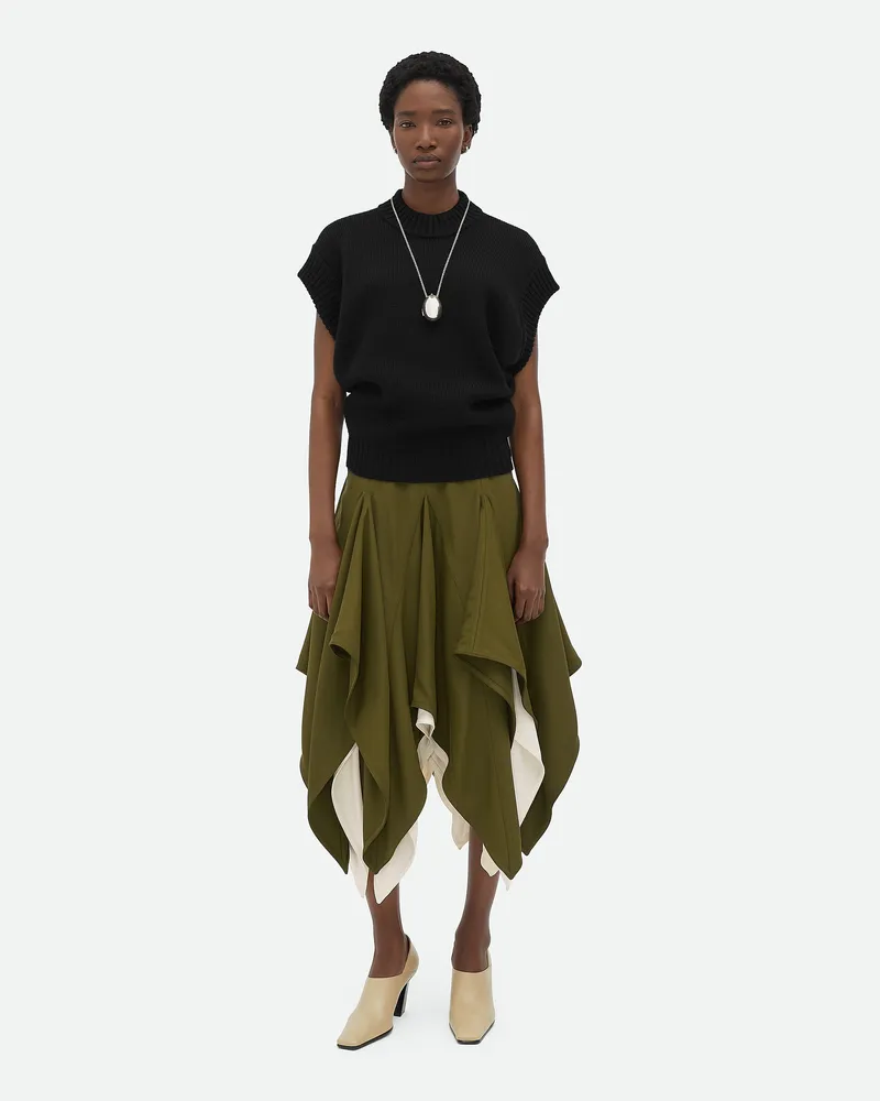 Bottega Veneta Weste Aus Wolle Black