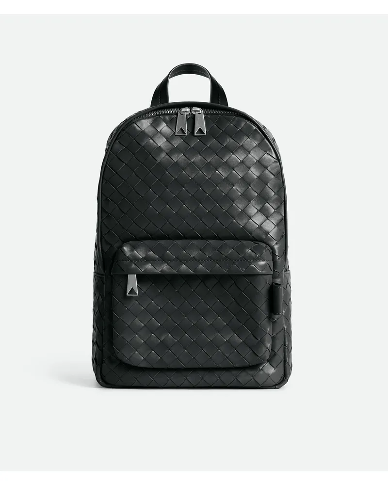 Bottega Veneta Kleiner Intrecciato Rucksack - Blau - Herren - 100 % Kalbsleder Blau