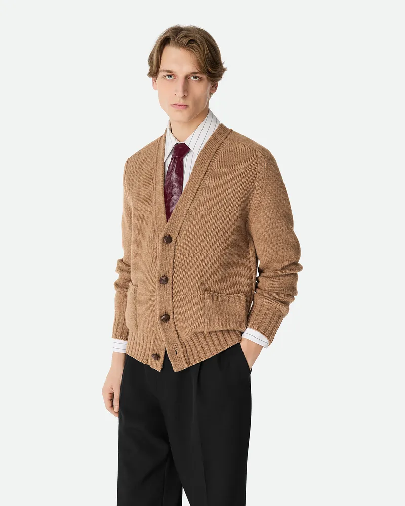 Bottega Veneta Cardigan Aus Wolle - Beige - Herren Wolle Beige