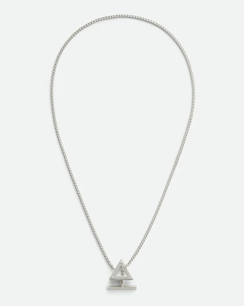 Bottega Veneta Rivet Collier Silver