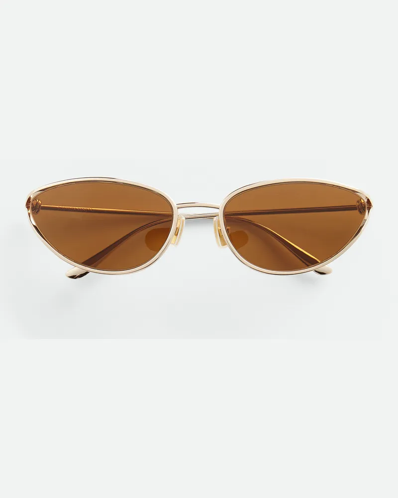 Bottega Veneta Knot Sonnenbrille In Cat-eye-form - Braun - Unisex Braun