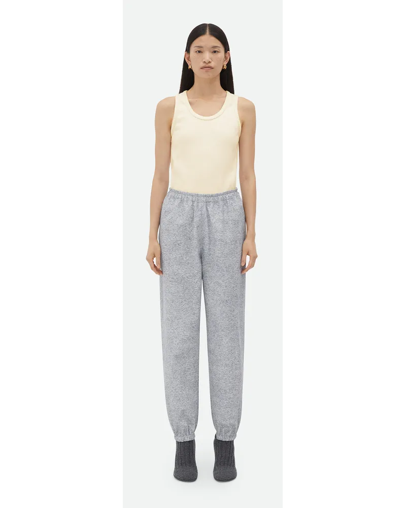 Bottega Veneta Bedruckte Jerseyjogginghose Aus Leder Light