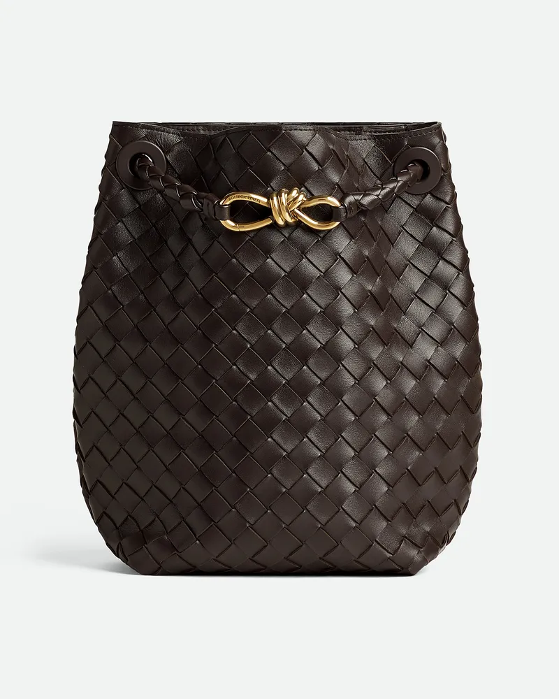 Bottega Veneta Kleine Andiamo Beuteltasche - Braun - Damen - 100 % Lammleder Braun