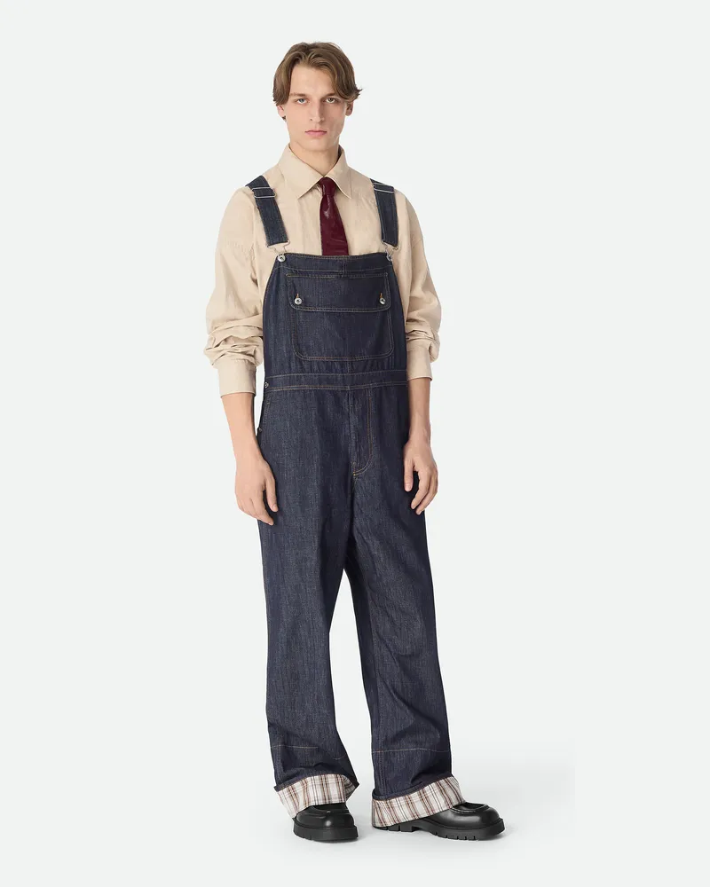 Bottega Veneta Jumpsuit Aus Denim Mit Indigo-waschung - Blau - Herren Baumwolle Blau