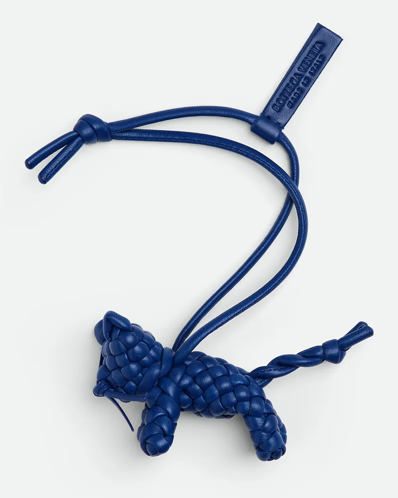 Bottega Veneta Katzen-charm - Blau - Unisex - 100% Lammleder Blau