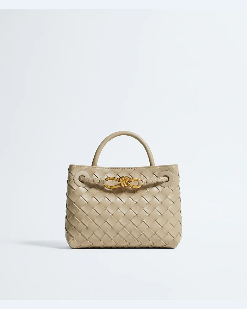 Bottega Veneta Mini Andiamo - Beige - Damen - 100 % Lammleder Beige